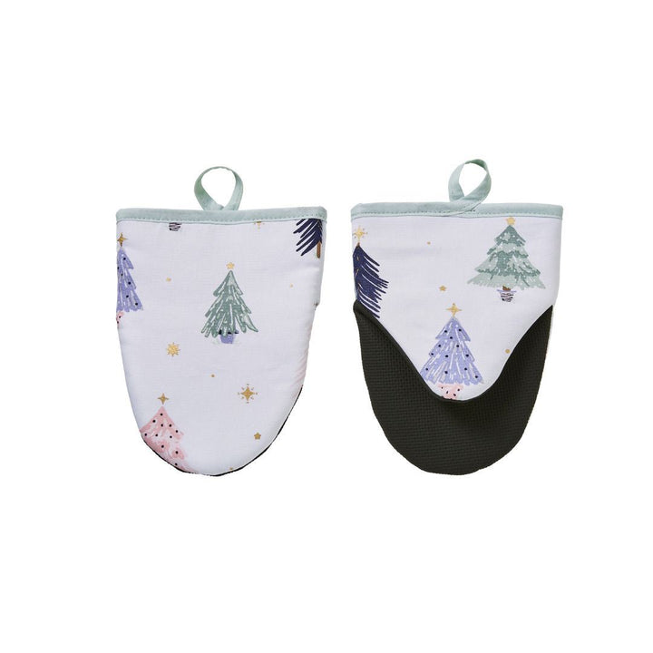 Ulster Weavers Recycled Micro Mitts - Frosty Trees (Green) -  - Ulster Weavers