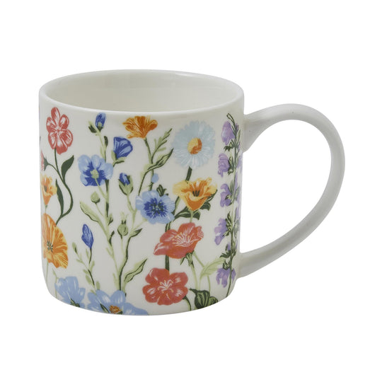Cottage Garden Bone China Mug in Multicolour