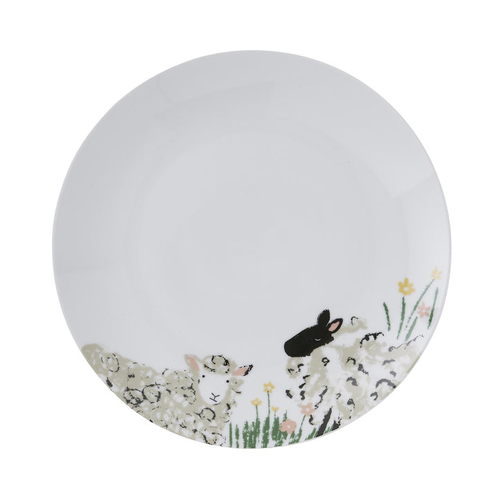 Ulster Weavers Woolly Sheep Dinner Plate - Porcelain One Size in White - Plates - Ulster Weavers