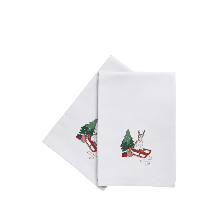 Ulster Weavers Merry Mutts Napkins - 2 Pack One Size in Red