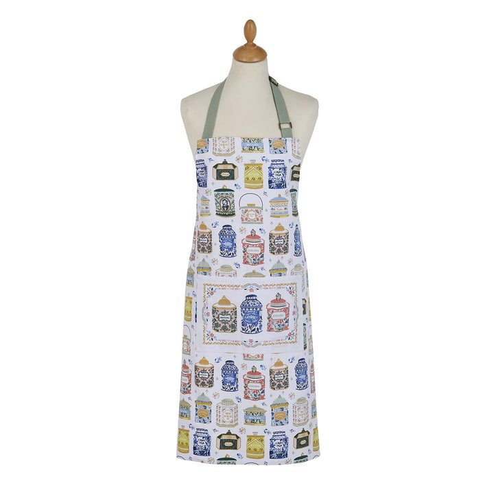 Ulster Weavers Tea Tins Apron - Cotton One Size in Multi - Apron - Ulster Weavers