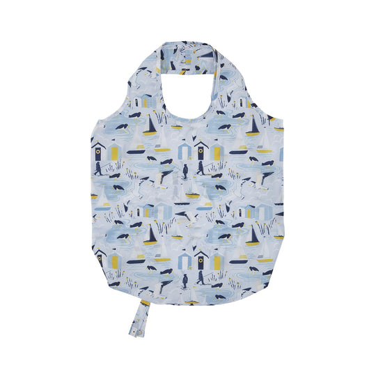 Seashore Foldable Tote Bag Medium in Blue