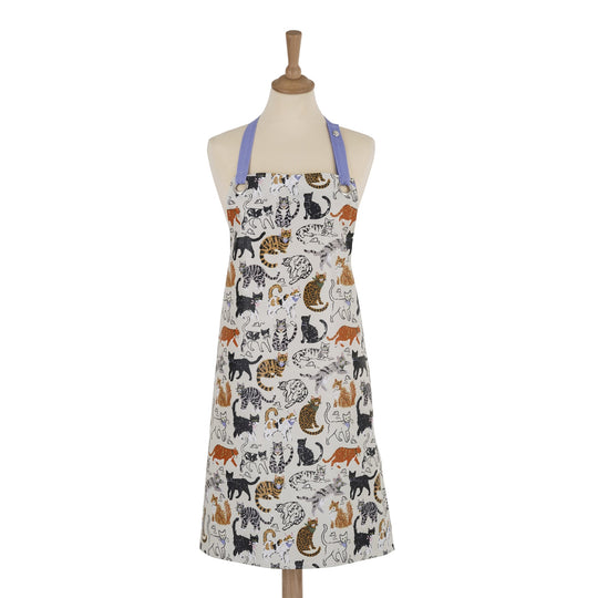 Feline Friends PVC Apron in Grey