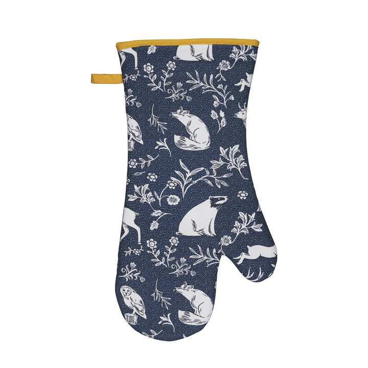 Ulster Weavers Forest Friends - Navy Gauntlet Oven Glove One Size in Navy