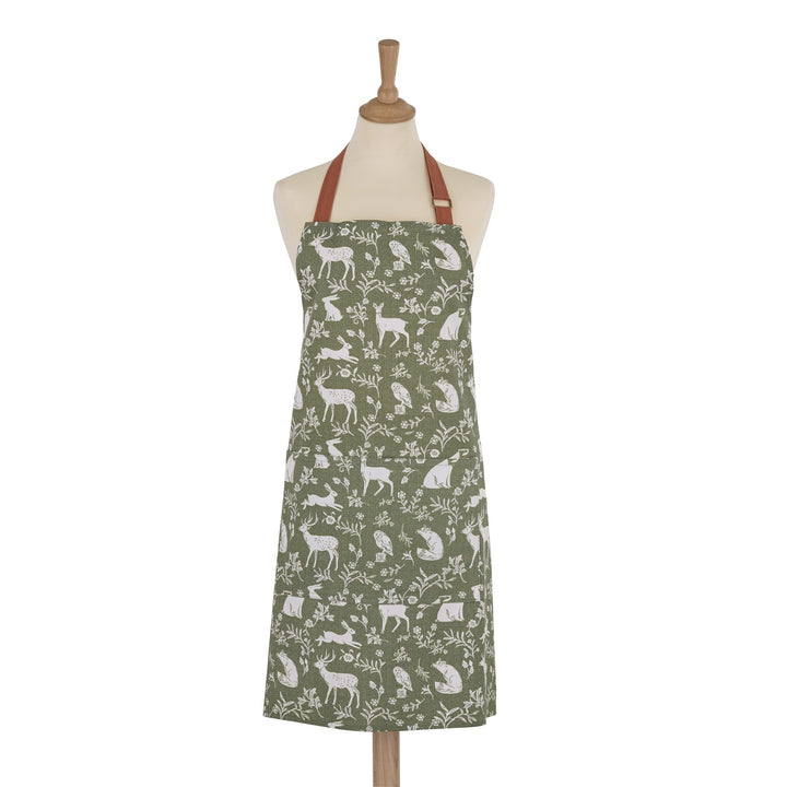 Ulster Weavers Forest Friends - Sage Apron - Cotton One Size in Sage