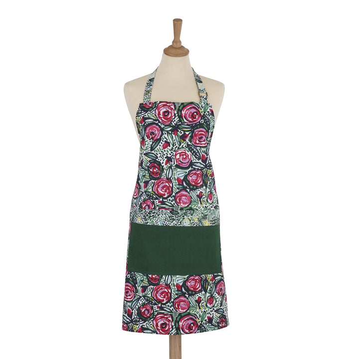 Ulster Weavers Rose Garden Apron - Cotton One Size in Pink