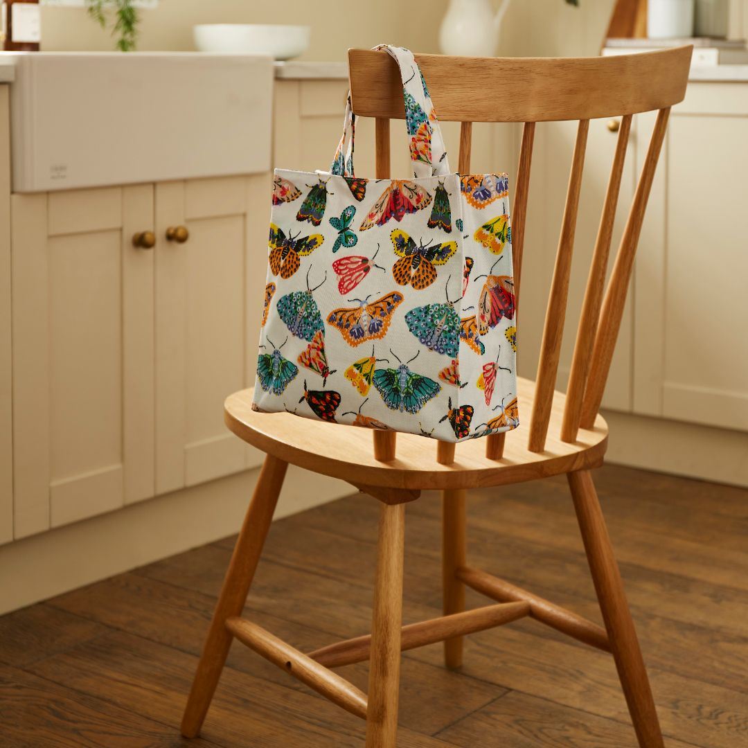 Ulster Weavers Small Biodegradable PVC Shopper Bags - Butterfly House (Blue) -  - Ulster Weavers