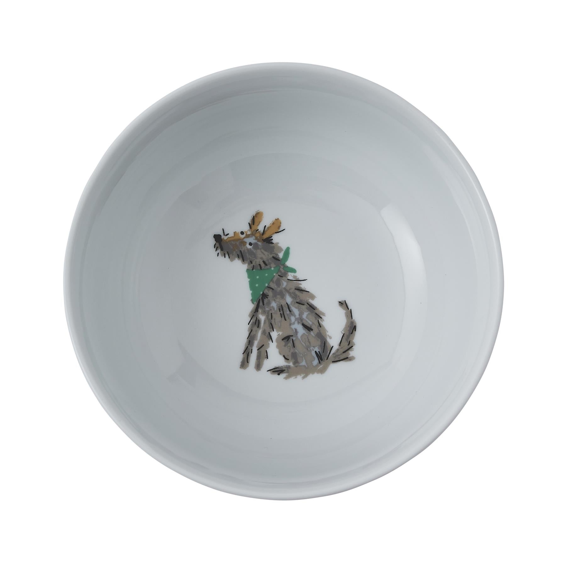 Ulster Weavers Dog Days Bowl - Porcelain  One Size in White - Bowls - Ulster Weavers