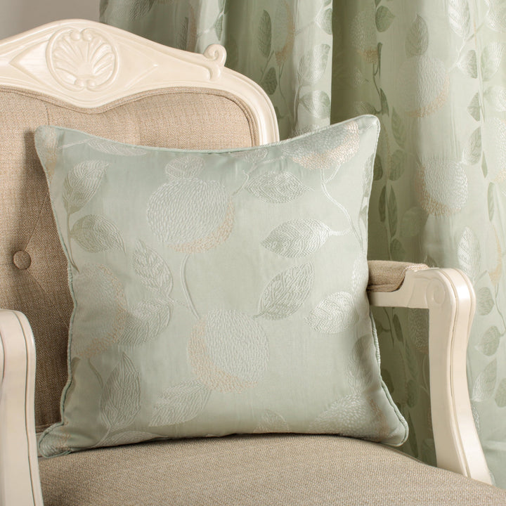 Bramford Filled Cushion by Curtina in Green 43 x 43cm - Filled Cushion - Curtina