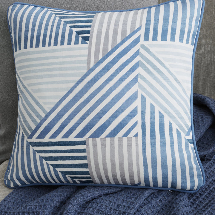 Campden  Filled Cushion by Fusion in Teal 43 x 43cm - Filled Cushion - Fusion