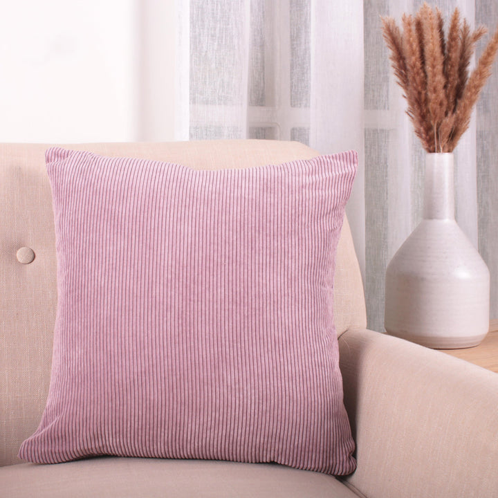 Soft Corduroy Filled Cushion by Fusion in Mauve - Filled Cushion - Fusion
