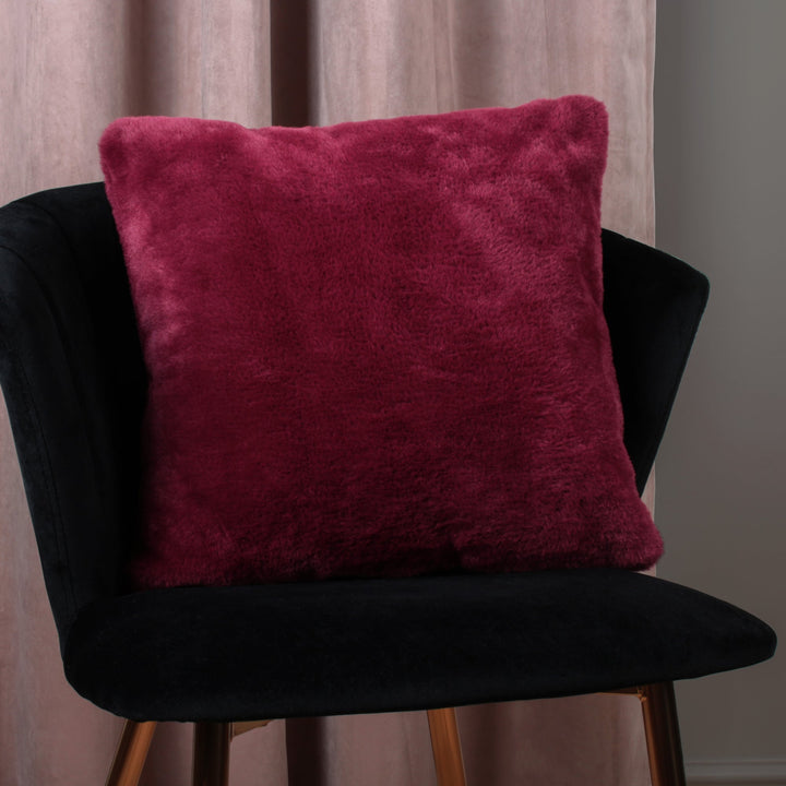 Debra Filled Cushion by Soiree in Wine 43 x 43cm - Filled Cushion - Soiree