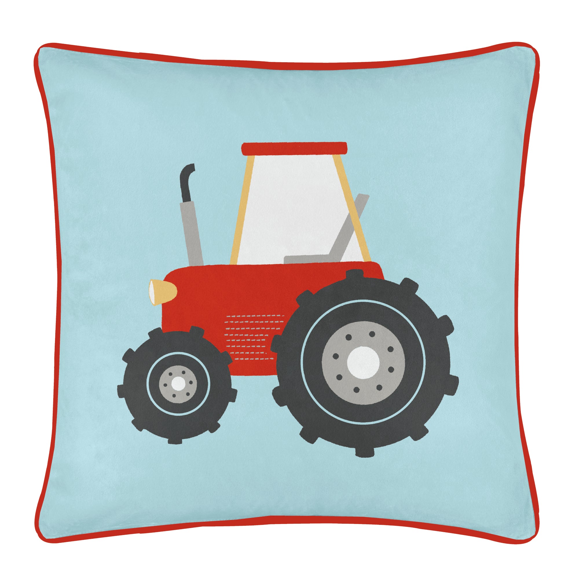 Farmyard Friends Filled Cushion by Bedlam in Blue 43 x 43cm - Filled Cushion - Bedlam