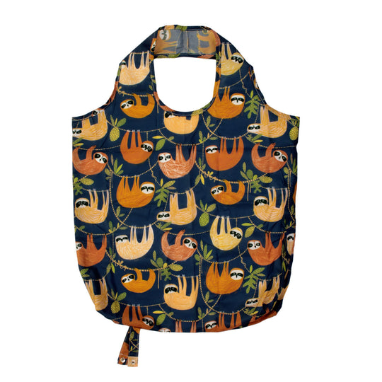 Hanging Around Foldable Tote Bag Medium in Blue