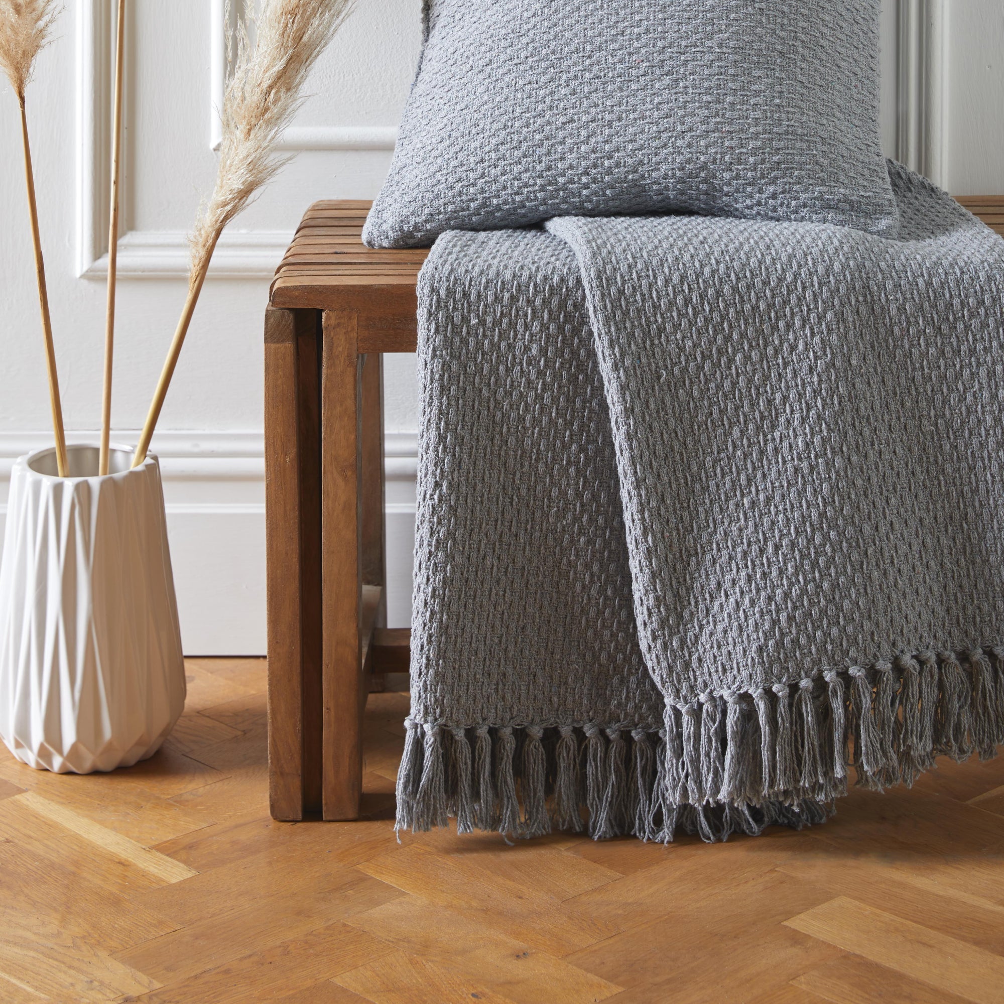 Hayden Throw by Drift Home in Grey - Throw - Drift Home