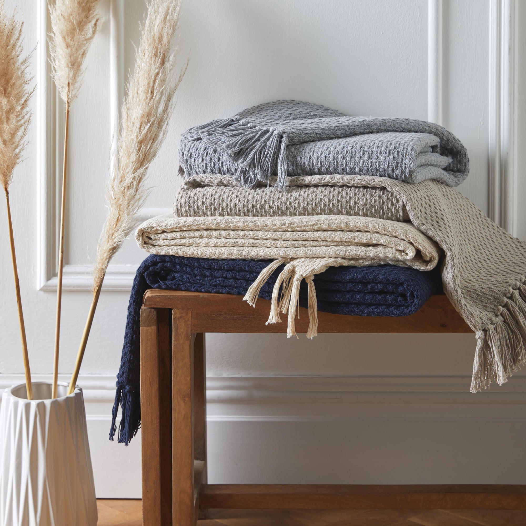 Hayden Throw by Drift Home in Navy - Throw - Drift Home