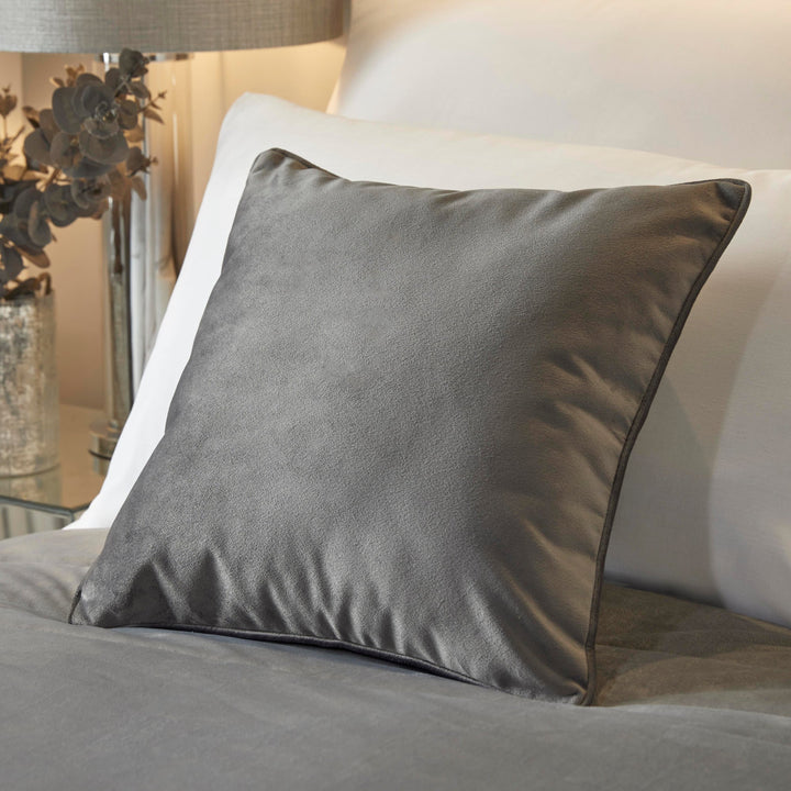 Melanie Filled Cushion by Soiree in Slate 43 x 43cm - Filled Cushion - Soiree