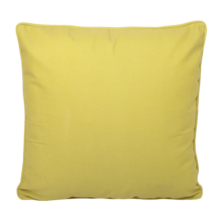 Plain Dye Filled Cushion by Fusion in Ochre 43 x 43cm - Filled Cushion - Fusion