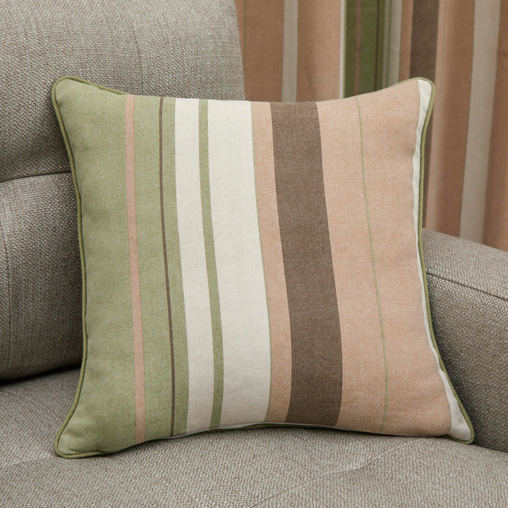 Whitworth Filled Cushion by Fusion in Green 43 x 43cm - Filled Cushion - Fusion