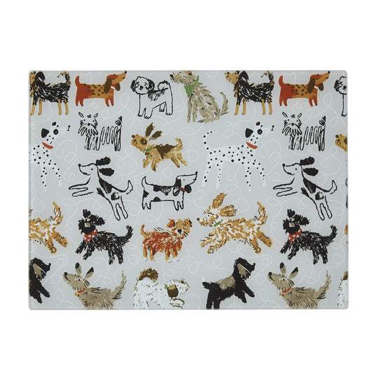 Dog Days Glass Worktop Saver in Grey