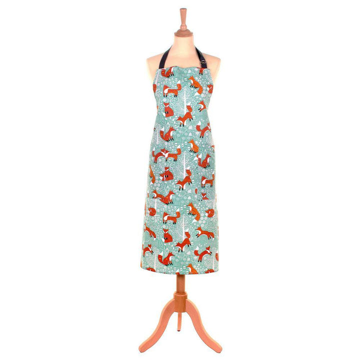 Ulster Weavers Cotton Apron - Foraging Fox (100% Cotton, Blue) - Apron - Ulster Weavers