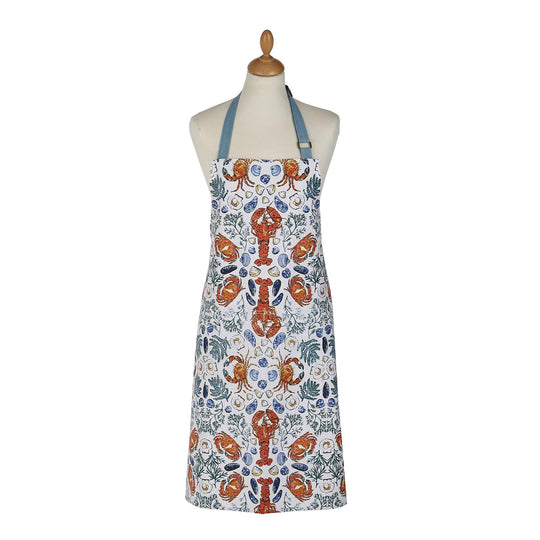 Shellfish Cotton Apron in Green