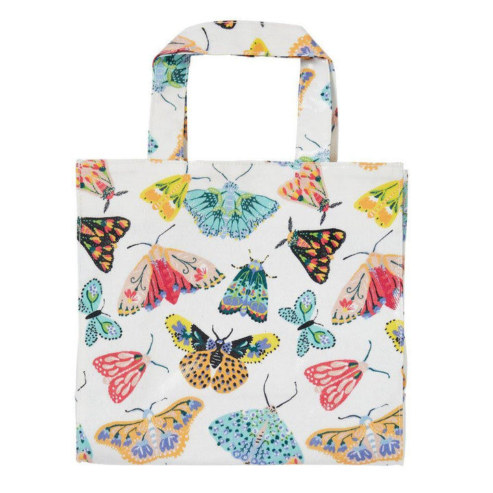 Ulster Weavers Wipeable PVC Gusset Bag - Butterfly House (100% Cotton coated with PVC, Multicolour, Small) - Bag - Ulster Weavers
