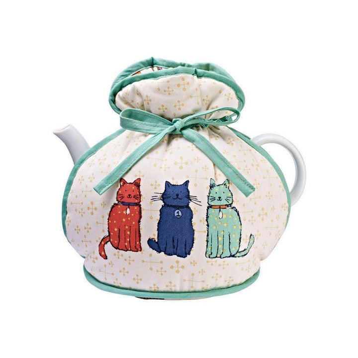 Ulster Weavers Muff Tea Cosy - Catwalk (100% Cotton Outer; 100% Polyester wadding; CE marked, Blue, 6 Cup Teapot) - Tea Cosy - Ulster Weavers
