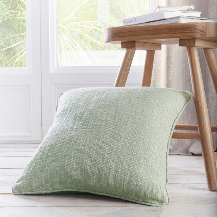 Boucle Filled Cushion by Appletree Loft in Green 43 x 43cm - Filled Cushion - Appletree Loft