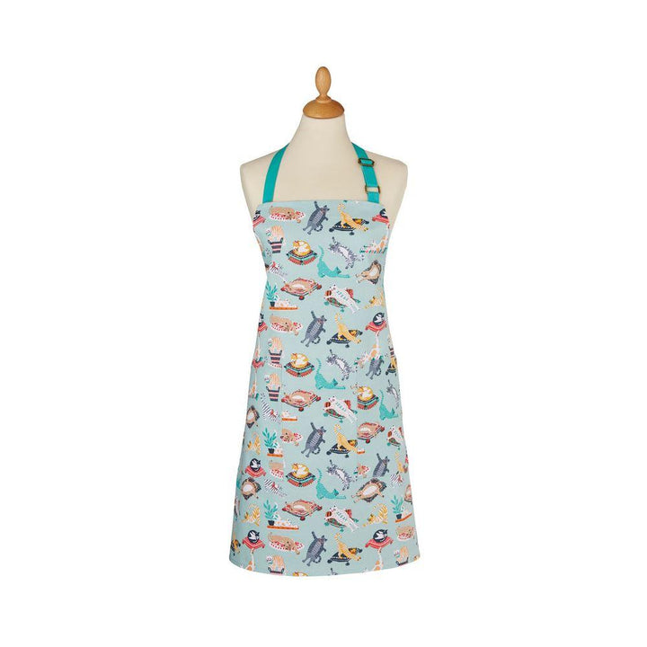 Ulster Weavers Cotton Apron - Kitty Cats (100% Cotton, Blue) - Apron - Ulster Weavers