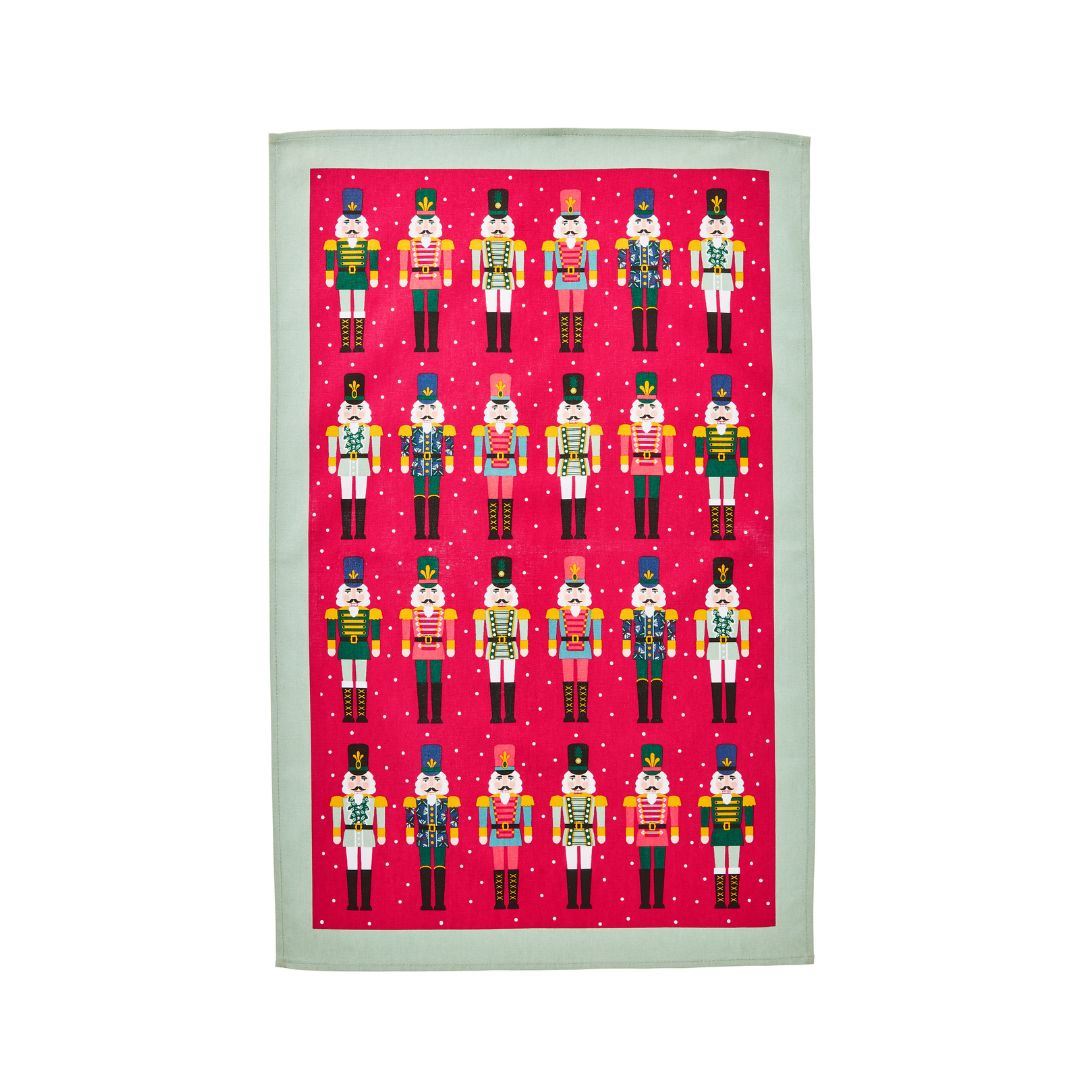 Ulster Weavers Recycled Cotton Tea Towel - Nutcracker Parade (Red) -  - Ulster Weavers