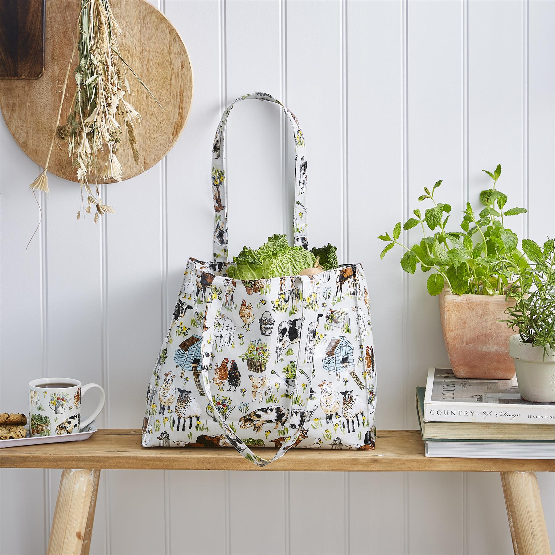 Ulster Weavers Portman Farm Shoulder Bag - PVC  One Size in Grey - Bag - Ulster Weavers