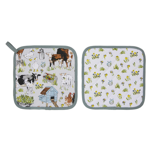 Portman Farm Pot Mat in Grey