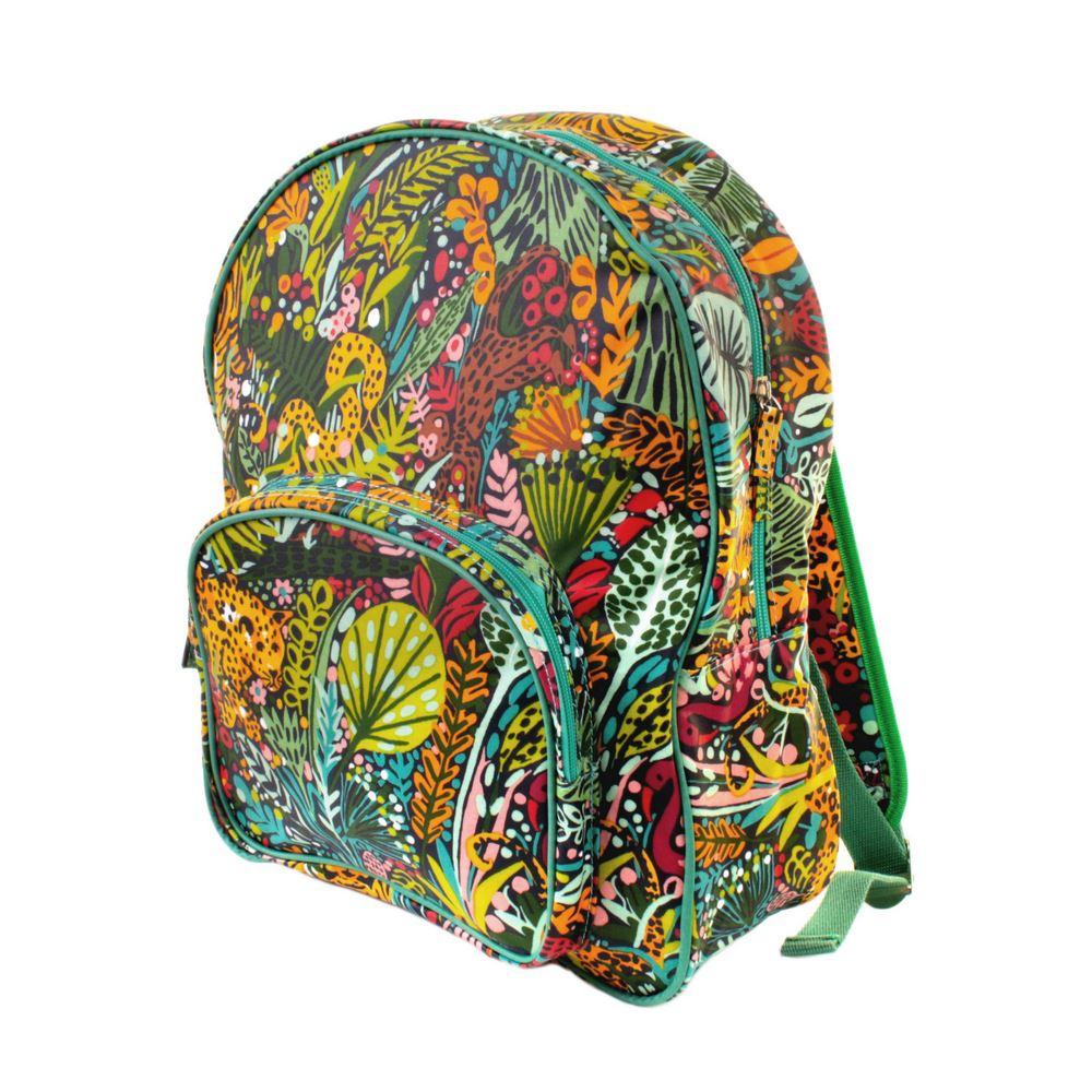 Ulster Weavers Kids Backpack - Menagerie (Cotton with PVC Coating, Green) - Backpack - Ulster Weavers